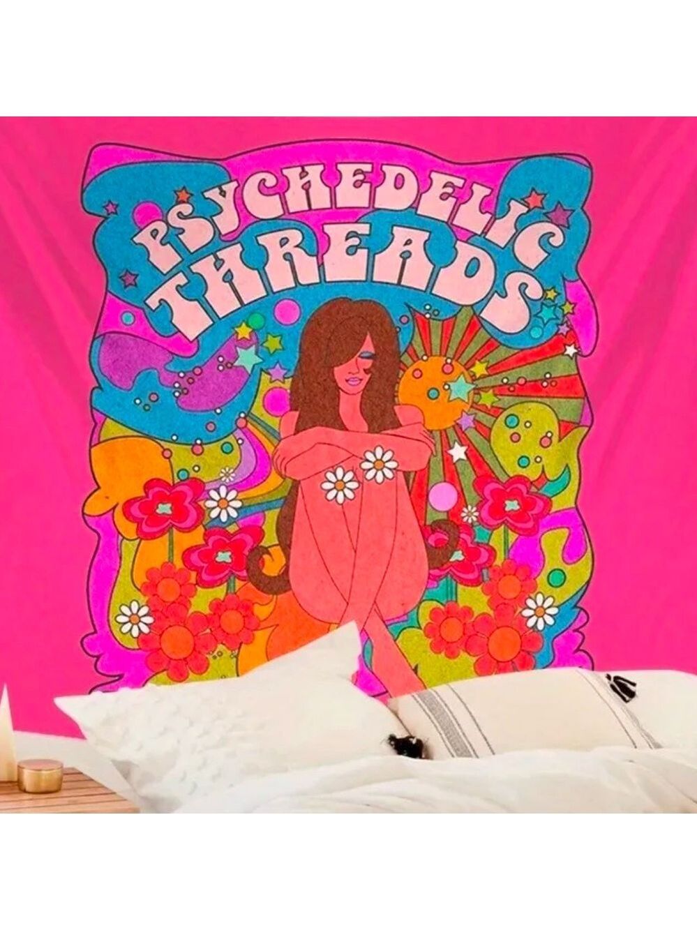 Psychedelic Threads Groovy 70s Tapestry